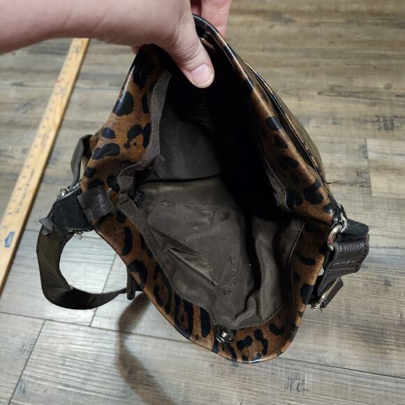 Leopard print Relic purse handbag pockets good condition E - Picture 7 of 7